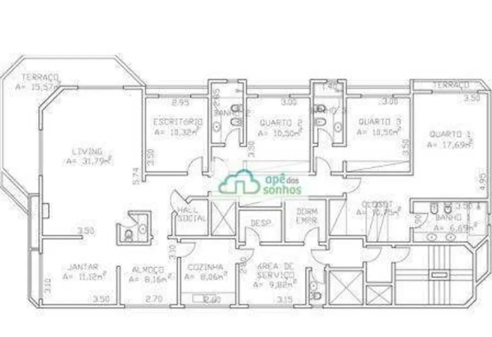 Apartamento, 3 quartos, 220 m² - Foto 2