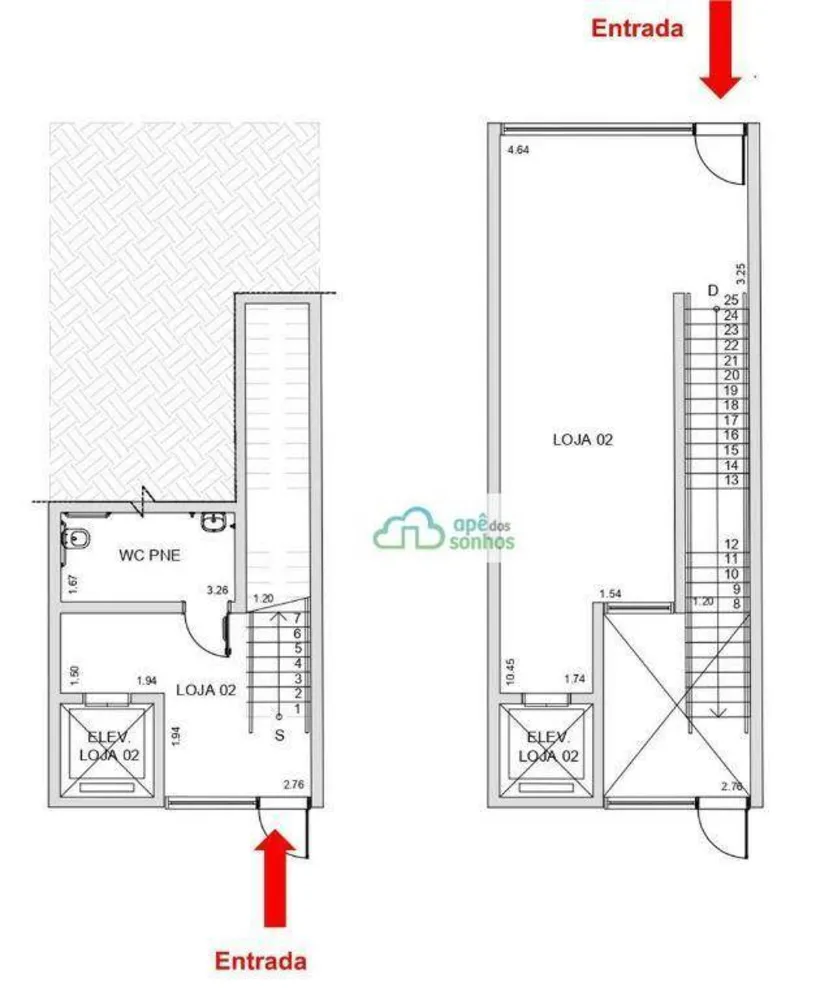 Loja-Salão, 78 m² - Foto 2