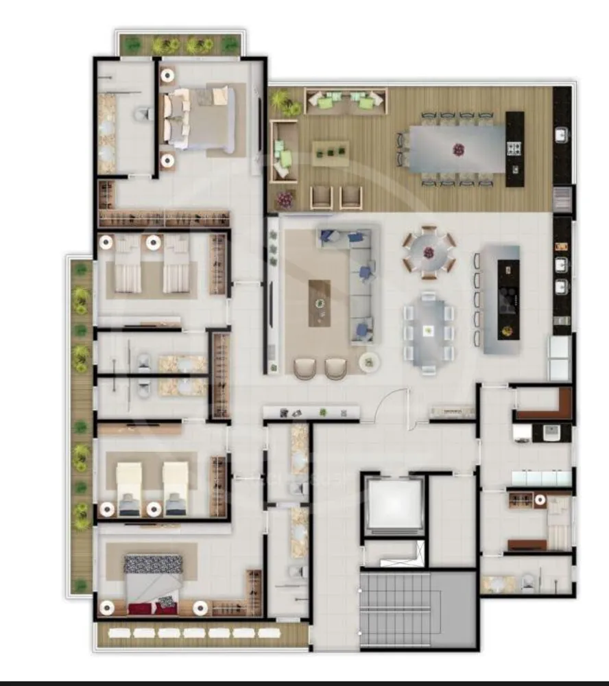 Apartamento, 4 quartos, 252 m² - Foto 2