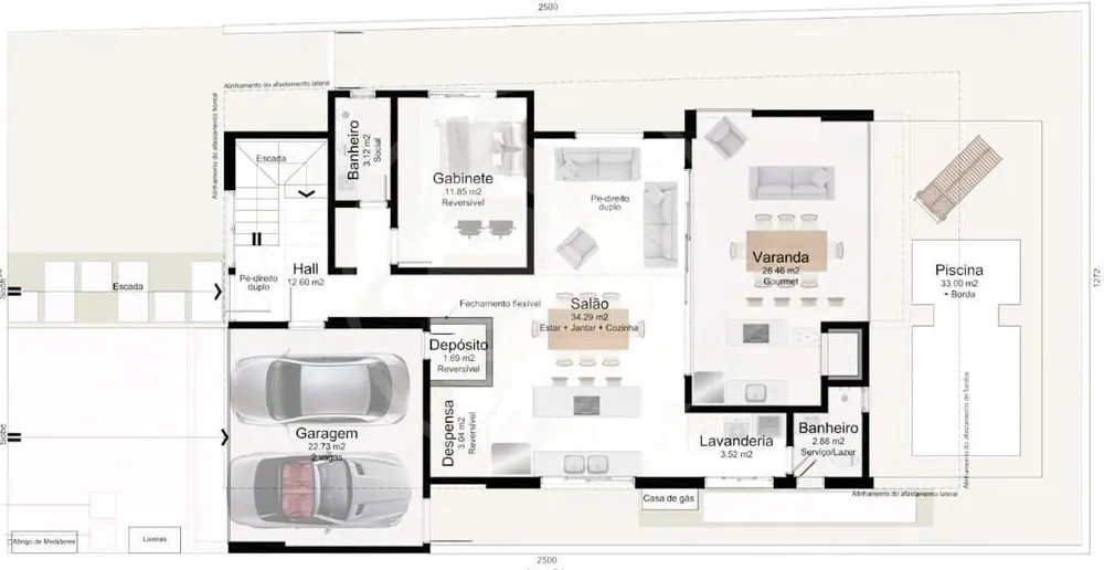 Casa de Condomínio, 4 quartos - Foto 1