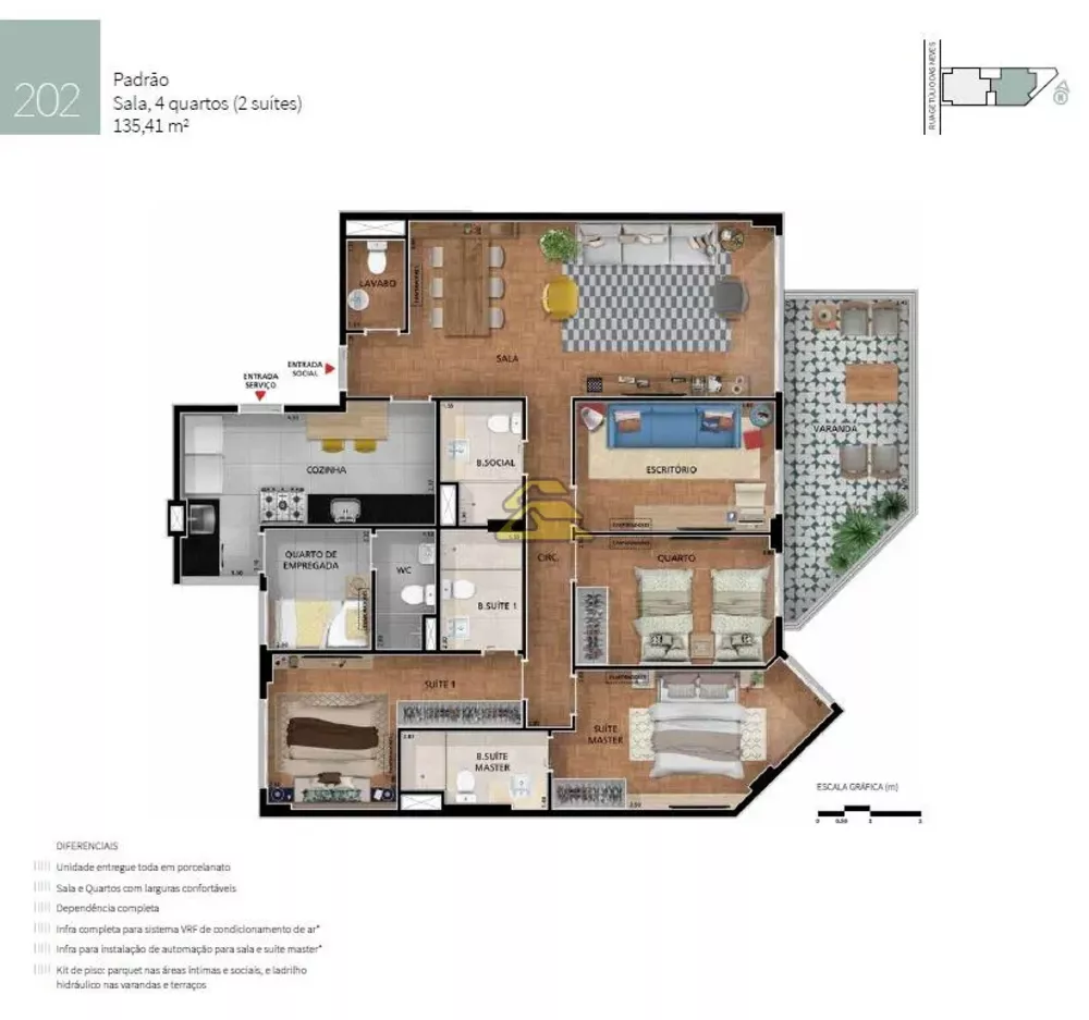 Apartamento, 4 quartos, 135 m² - Foto 20