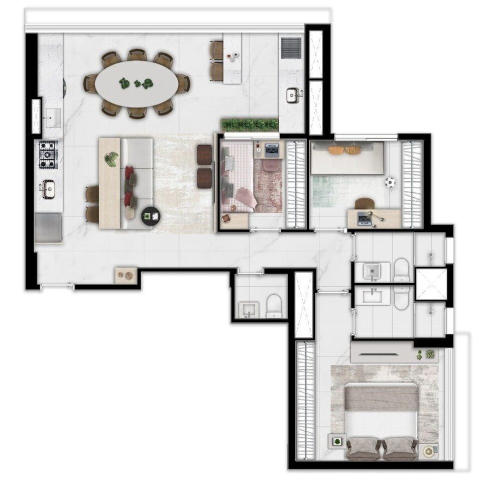 Apartamento, 2 quartos, 59 m² - Foto 8