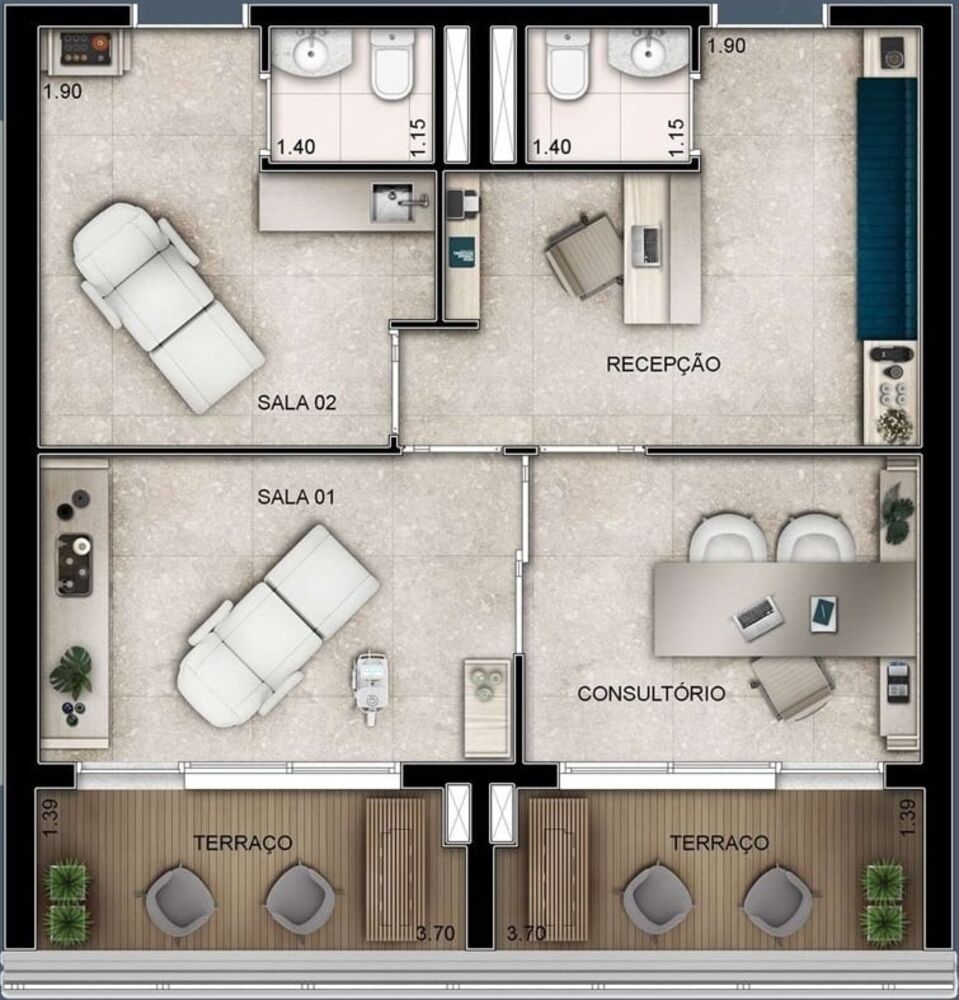 Sala-Conjunto, 29 m² - Foto 12