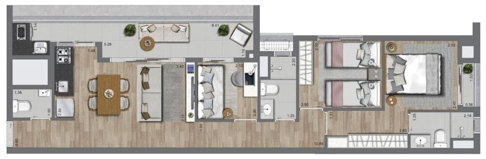 Apartamento, 3 quartos, 70 m² - Foto 11