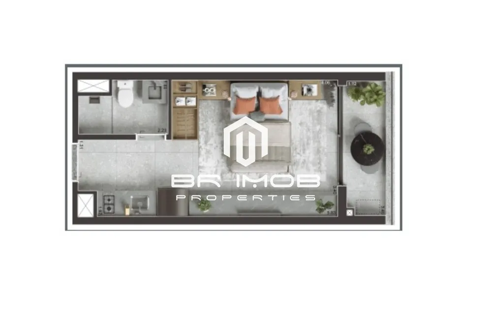 Apartamento, 1 quarto, 25 m² - Foto 4