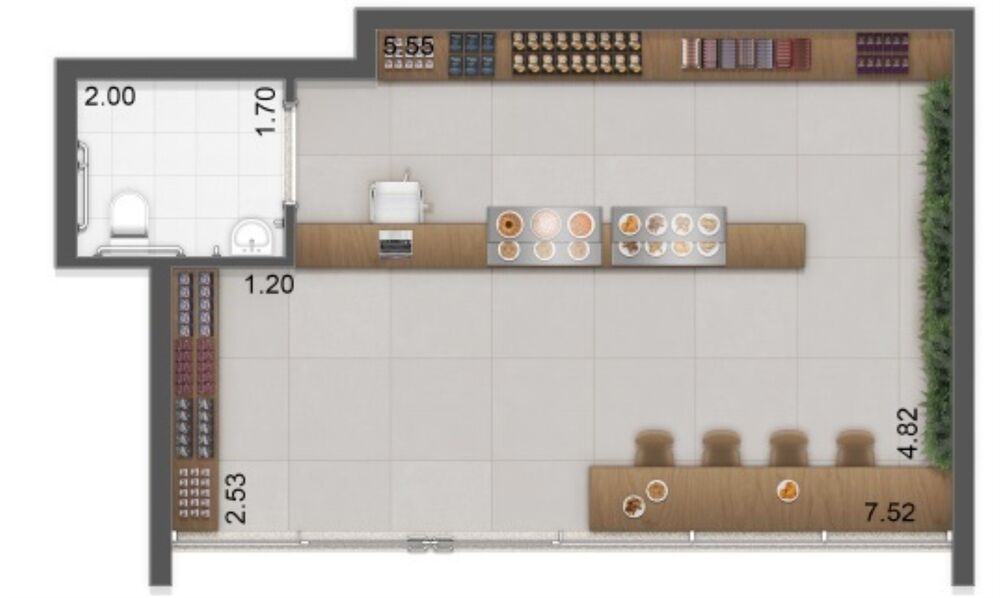 Loja-Salão, 152 m² - Foto 4