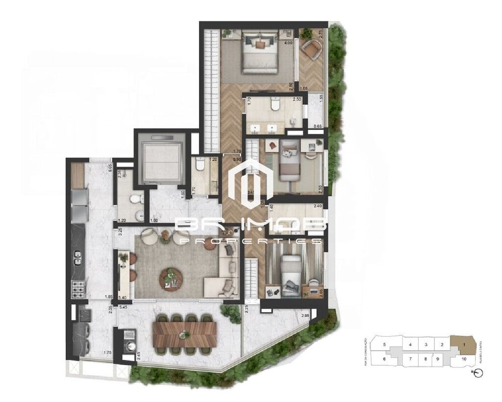 Apartamento, 3 quartos, 147 m² - Foto 2