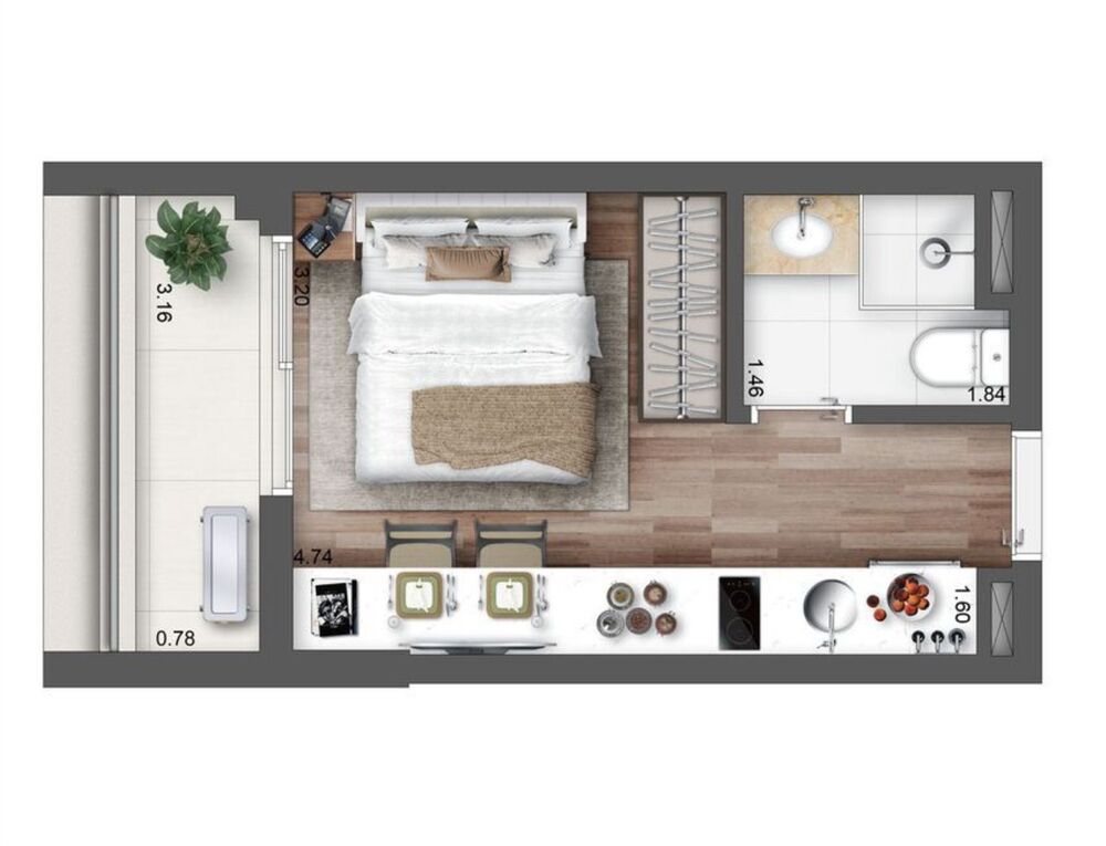 Apartamento, 2 quartos, 47 m² - Foto 3