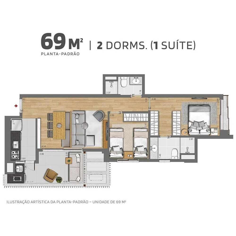 Apartamento, 2 quartos, 68 m² - Foto 20