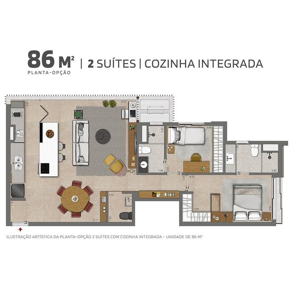 Apartamento, 2 quartos, 68 m² - Foto 23