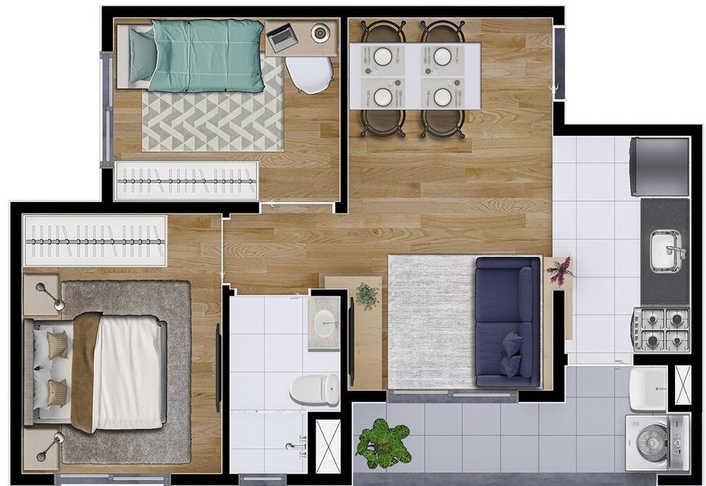 Apartamento, 2 quartos, 41 m² - Foto 8