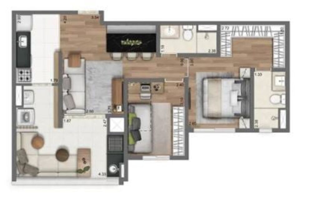 Apartamento, 3 quartos, 84 m² - Foto 4