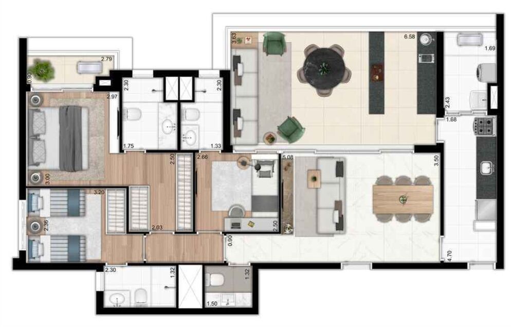 Apartamento, 3 quartos, 120 m² - Foto 15