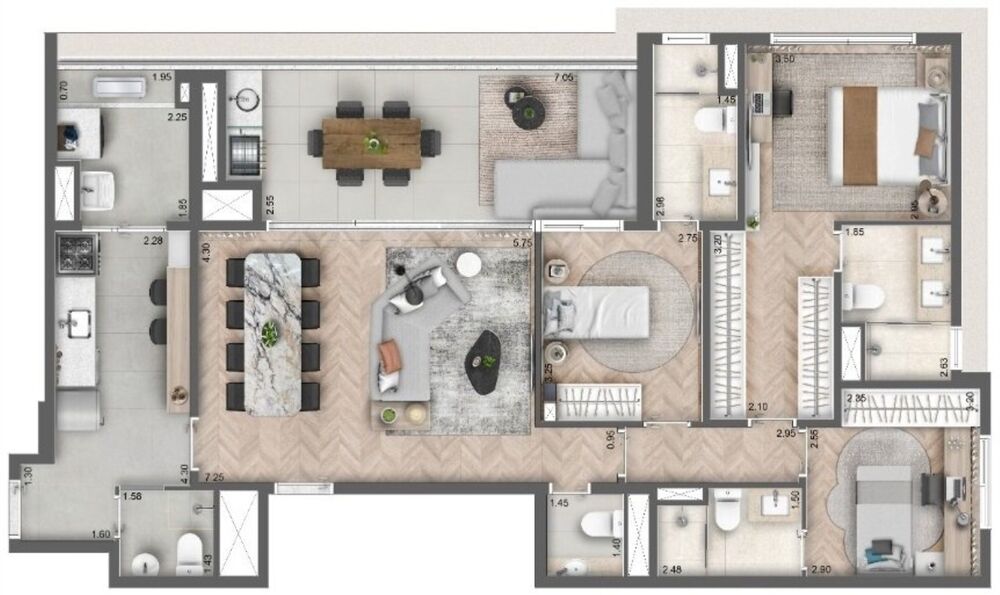 Apartamento à venda com 3 quartos, 113m² - Foto 8
