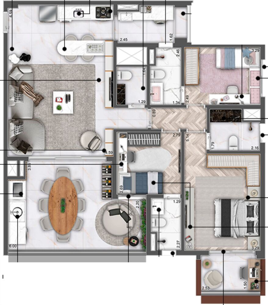 Apartamento, 3 quartos, 123 m² - Foto 4