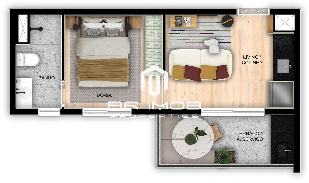 Apartamento, 1 quarto, 31 m² - Foto 8
