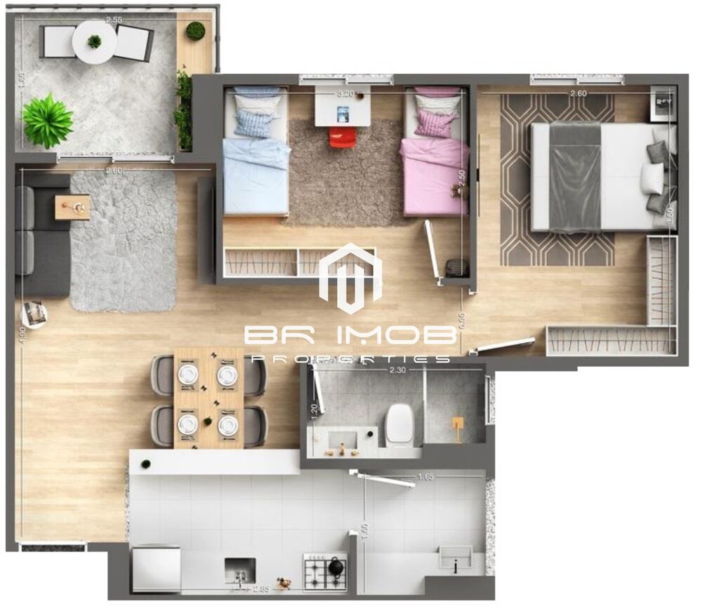 Apartamento, 2 quartos, 54 m² - Foto 3