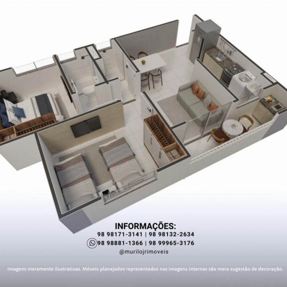 Apartamento, 3 quartos, 64 m² - Foto 2