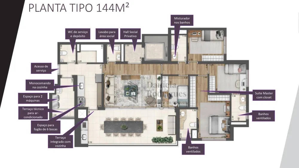 Apartamento, 3 quartos, 132 m² - Foto 3