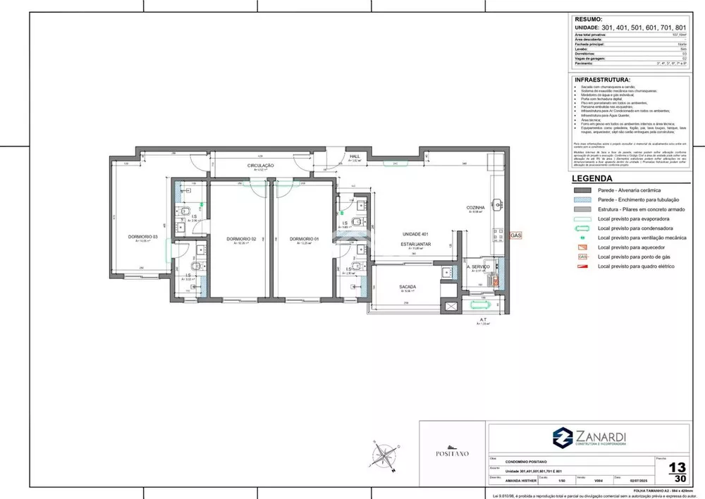 Apartamento, 3 quartos, 98 m² - Foto 2