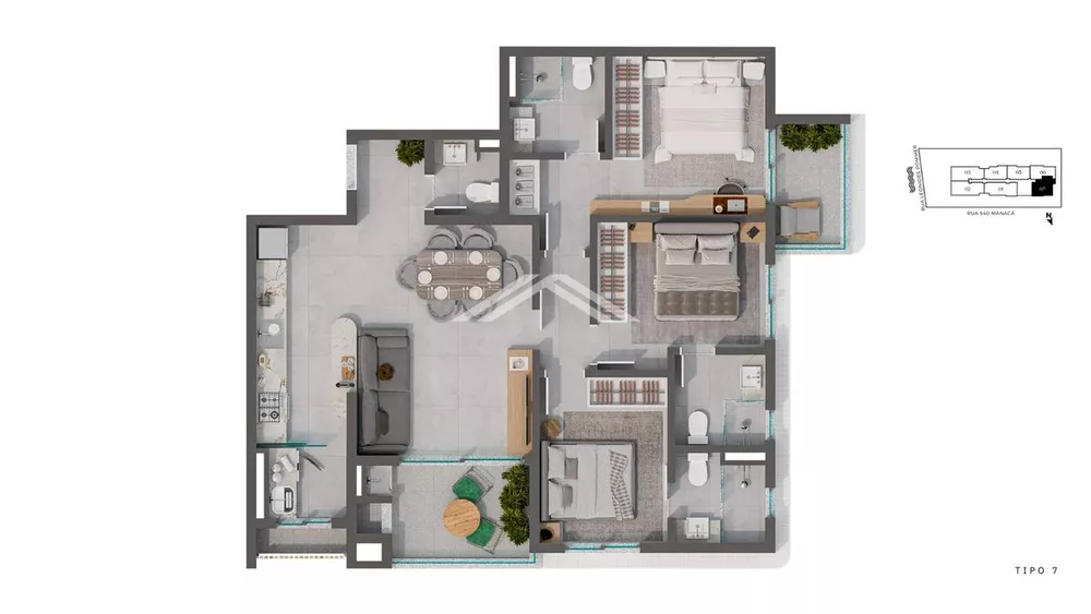 Apartamento, 3 quartos, 98 m² - Foto 4