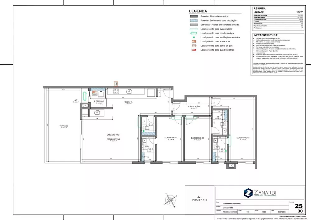 Apartamento, 3 quartos, 98 m² - Foto 1