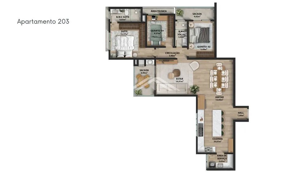 Apartamento, 3 quartos, 118 m² - Foto 19
