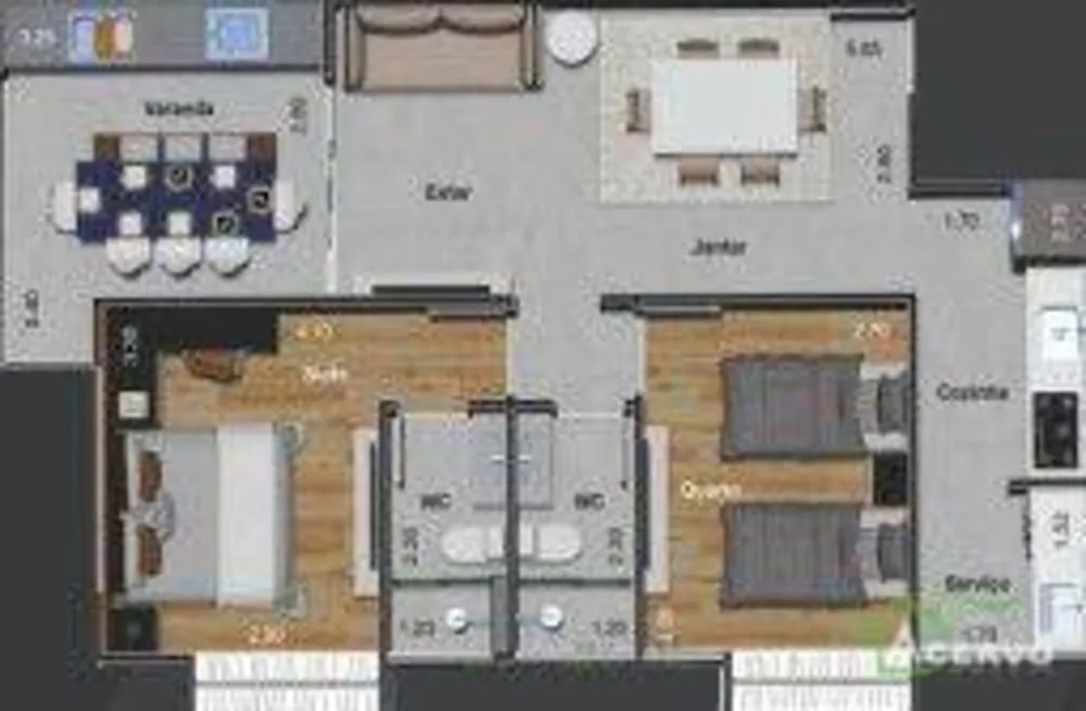 Apartamento, 2 quartos, 68 m² - Foto 4