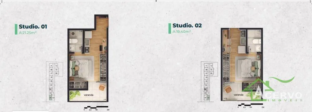 Kitnet-Studio, 21 m² - Foto 3