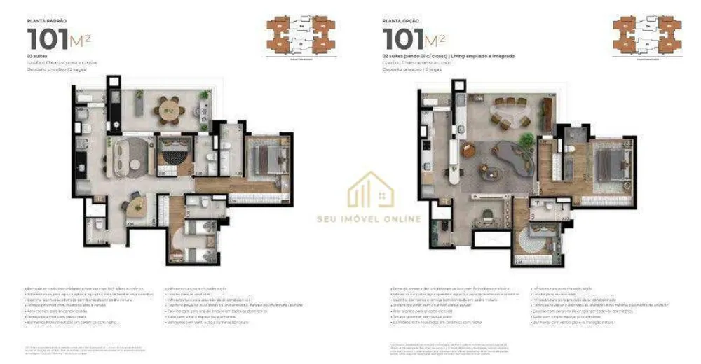 Apartamento, 3 quartos, 101 m² - Foto 3
