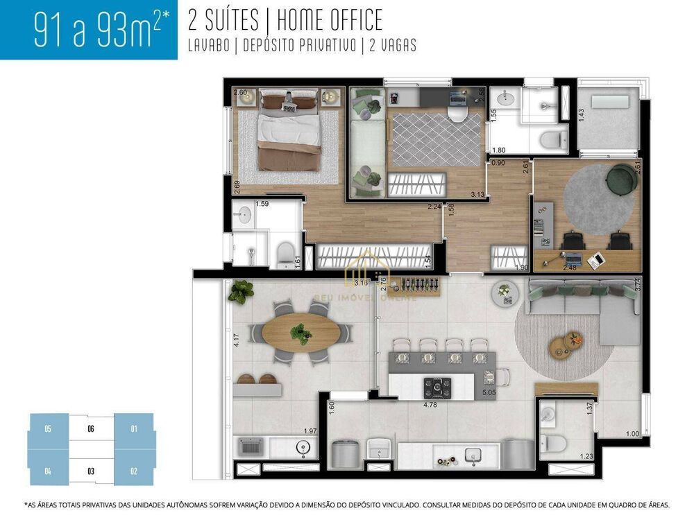 Apartamento, 3 quartos, 92 m² - Foto 4