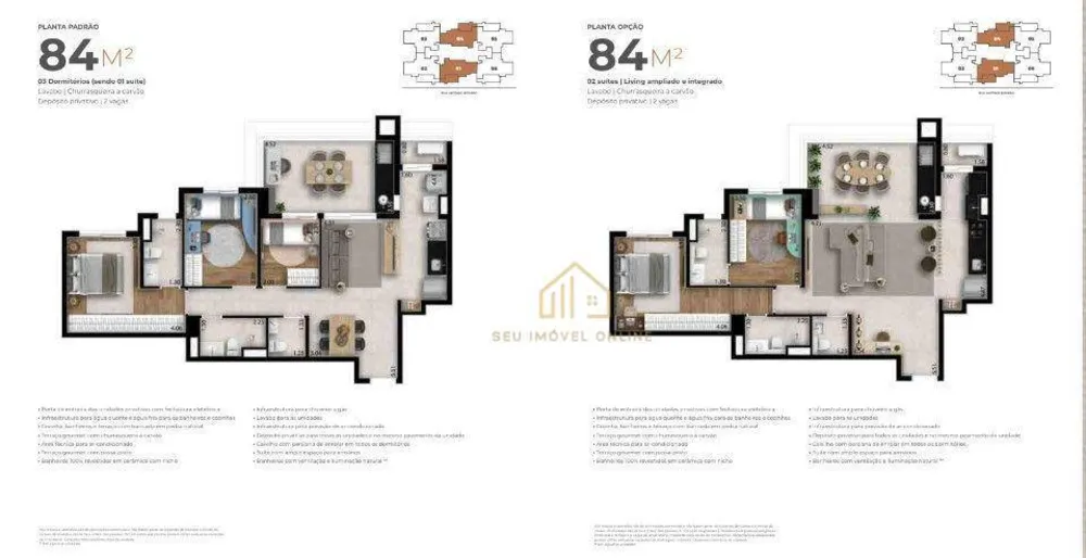 Apartamento, 3 quartos, 84 m² - Foto 3