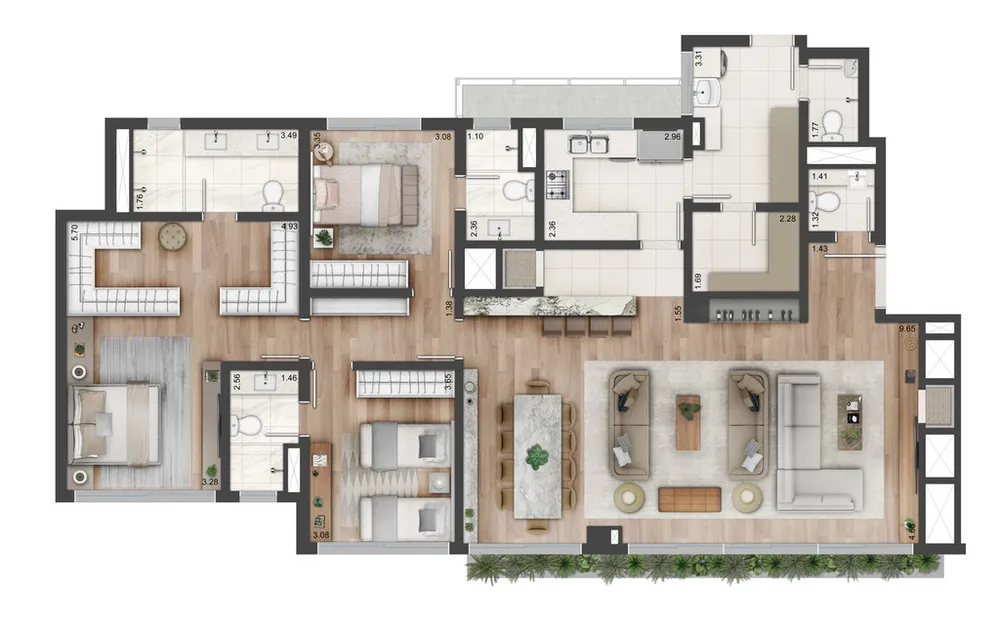 Apartamento, 3 quartos, 227 m² - Foto 7