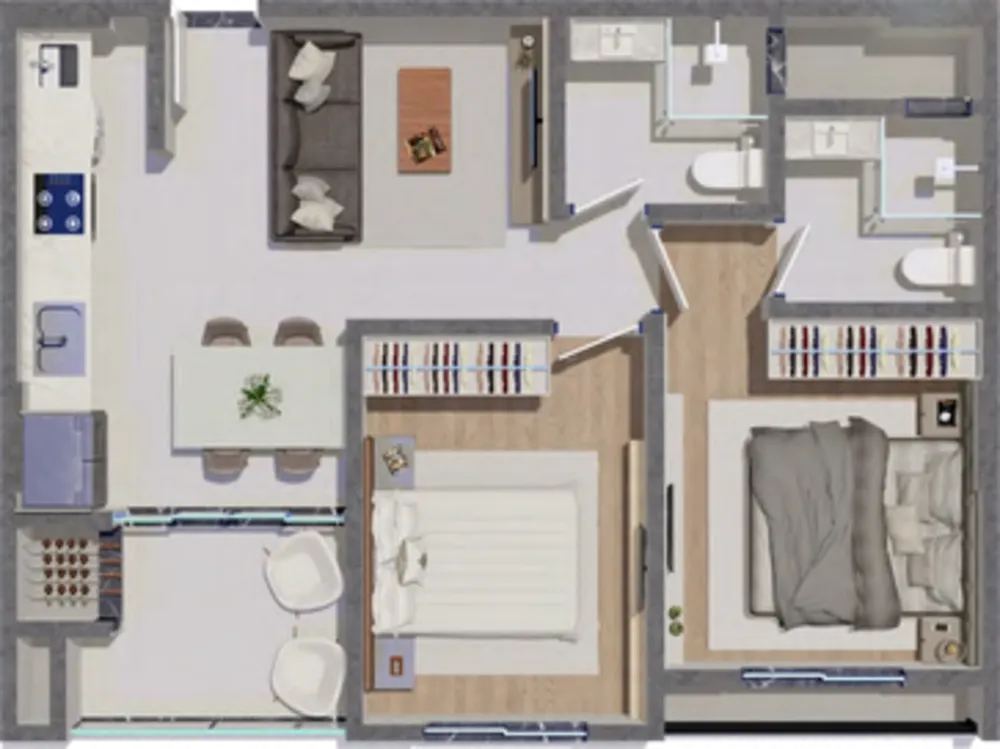 Apartamento, 2 quartos, 60 m² - Foto 30