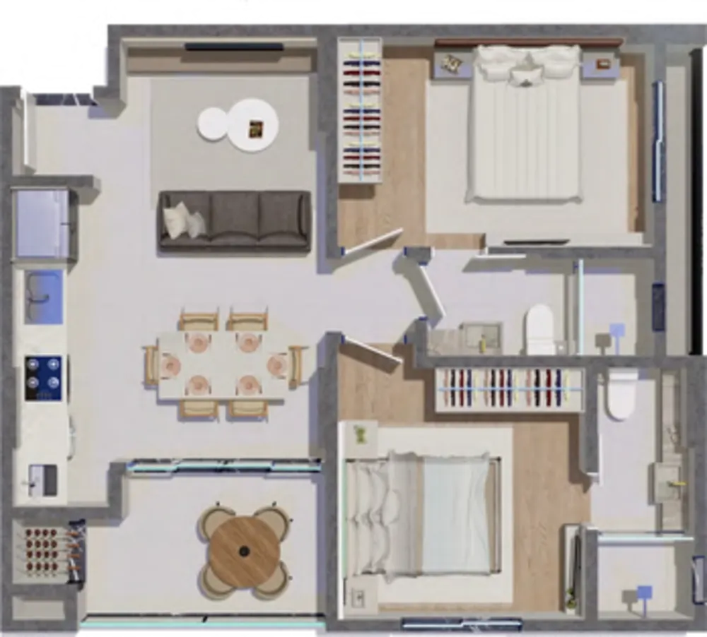 Apartamento, 2 quartos, 60 m² - Foto 31