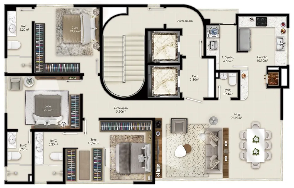 Cobertura, 3 quartos, 210 m² - Foto 11