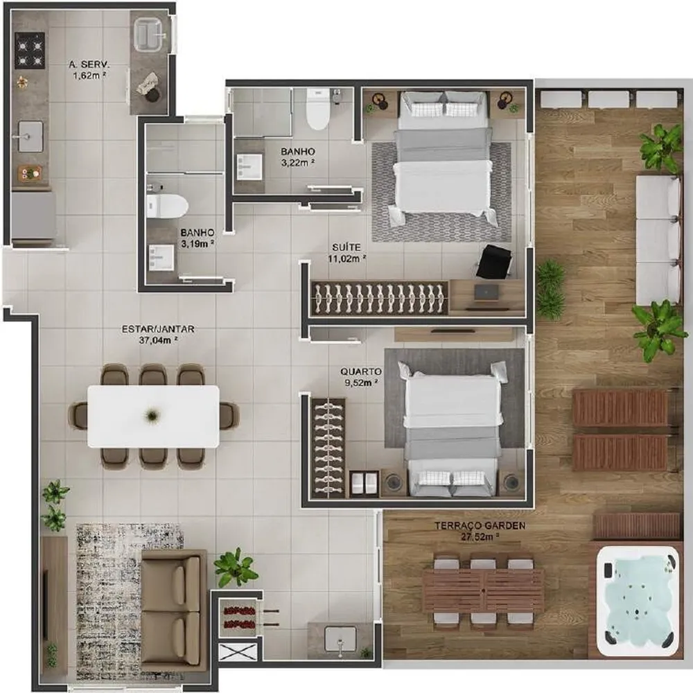 Apartamento, 1 quarto, 45 m² - Foto 5