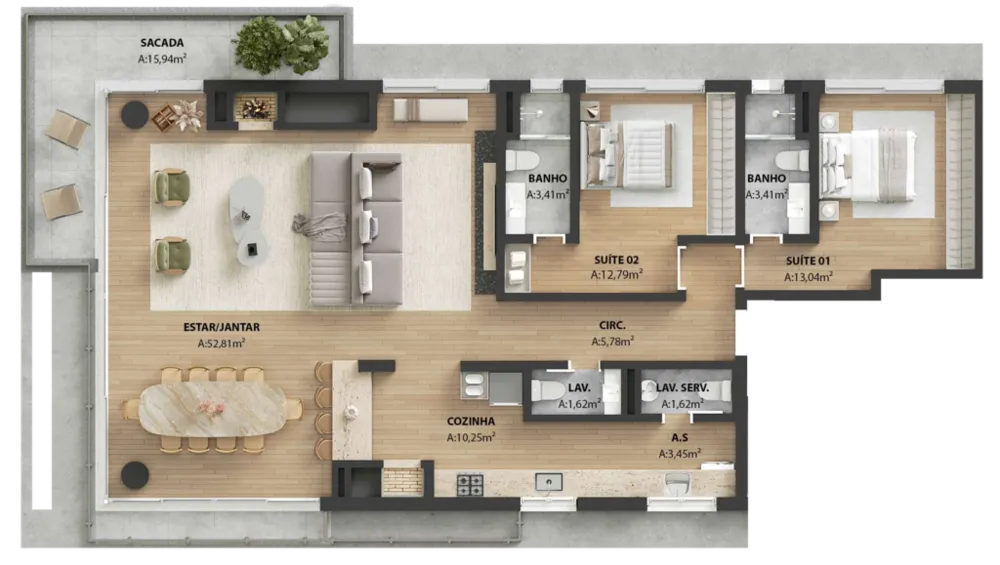 Apartamento, 3 quartos, 153 m² - Foto 10