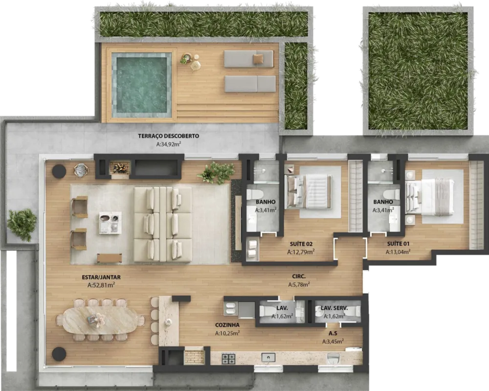 Apartamento, 3 quartos, 153 m² - Foto 11