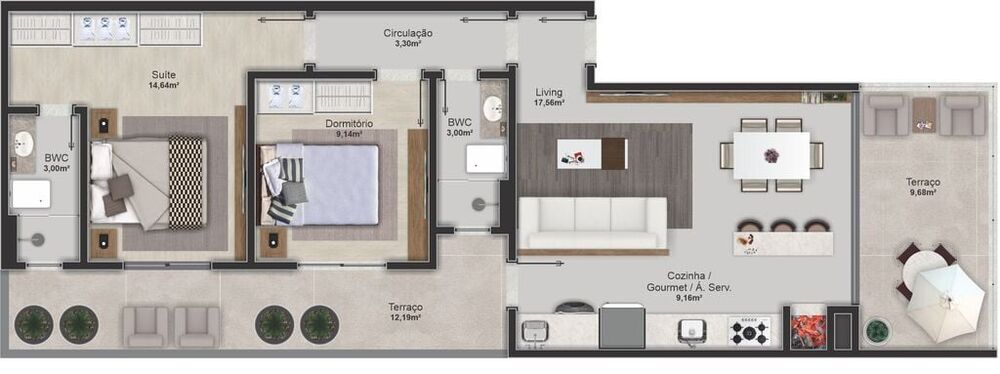 Apartamento à venda com 2 quartos, 71m² - Foto 7