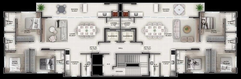 Apartamento, 3 quartos, 140 m² - Foto 7
