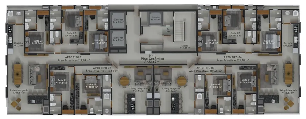 Apartamento, 3 quartos, 119 m² - Foto 12