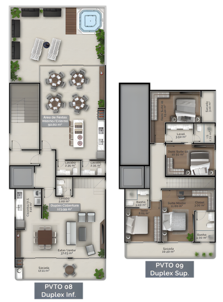 Cobertura, 4 quartos, 173 m² - Foto 4