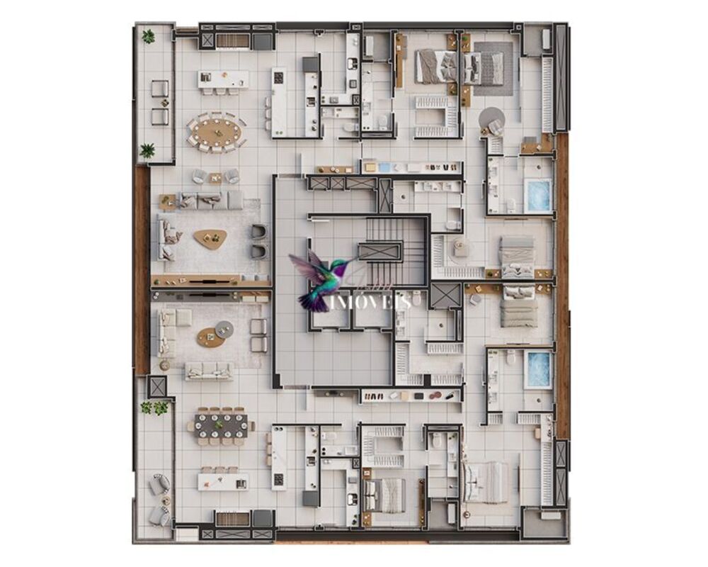 Apartamento à venda com 3 quartos, 196m² - Foto 12