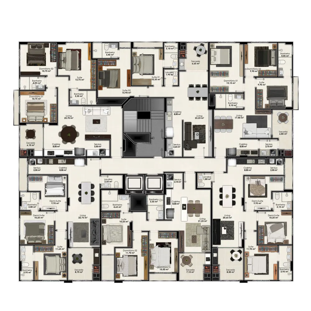 Apartamento, 3 quartos, 187 m² - Foto 12