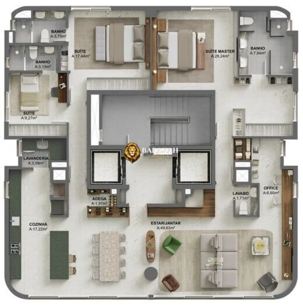 Apartamento, 3 quartos, 186 m² - Foto 15