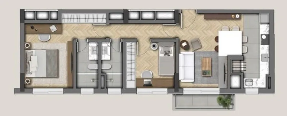 Apartamento, 2 quartos, 75 m² - Foto 1