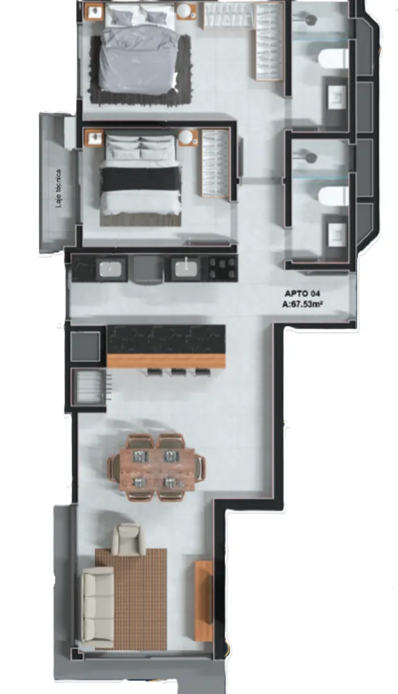 Apartamento, 2 quartos, 91 m² - Foto 8