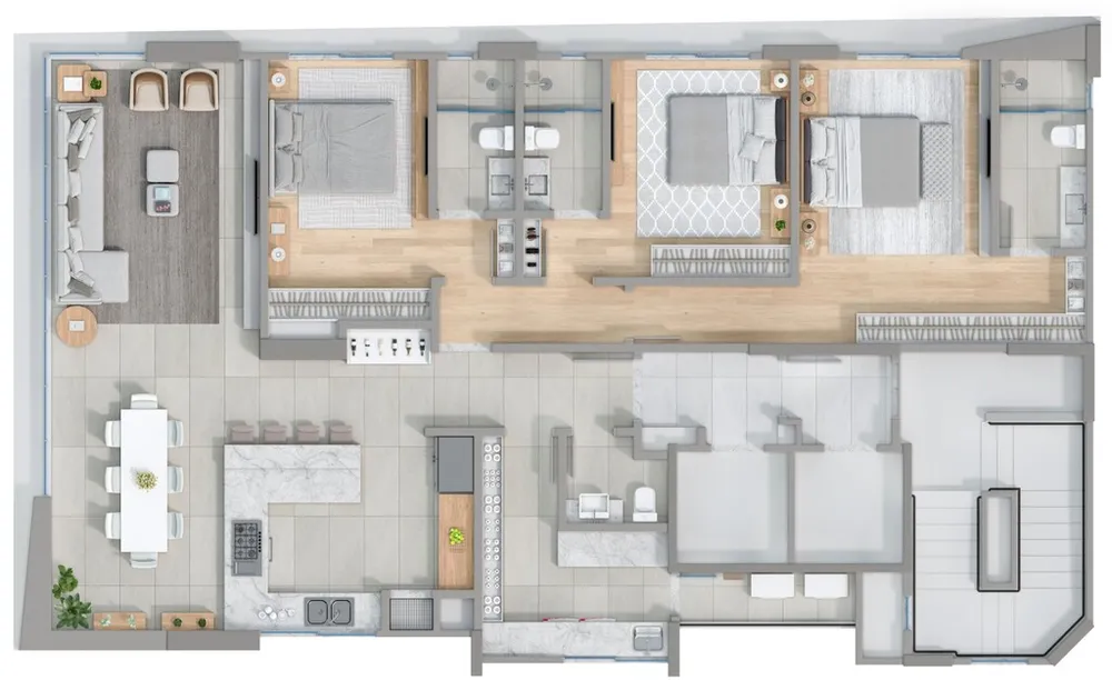 Apartamento, 3 quartos, 150 m² - Foto 12