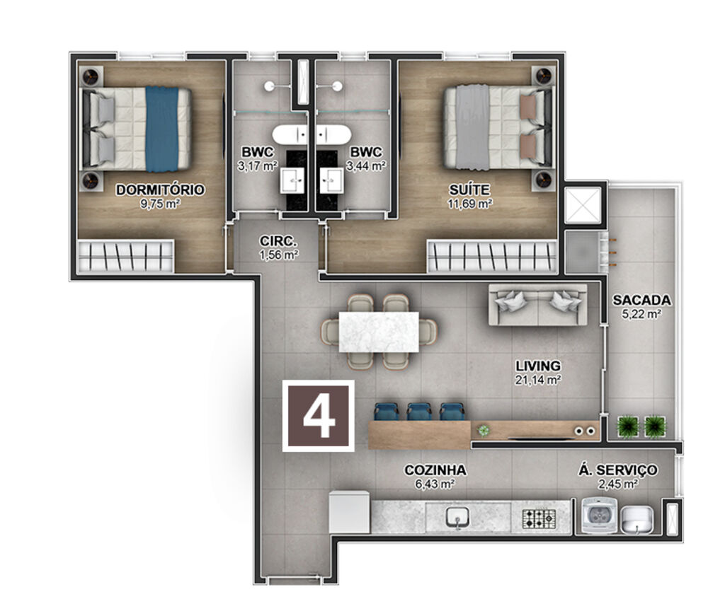 Apartamento, 3 quartos, 92 m² - Foto 18